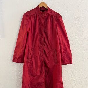 Rose Pink Spring Rain Jacket, 90's Vintage, Pockets, M, Totes